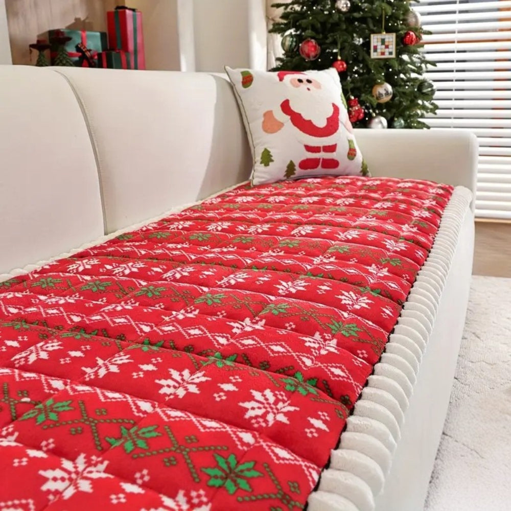 Junips | Festive Holiday Winter Sofa Cover