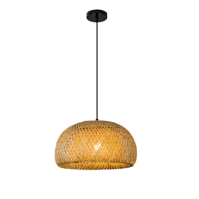 Junips | Finn Bamboo Pendant Light – Handcrafted Rattan & Bamboo Light with Southeast Asian Charm