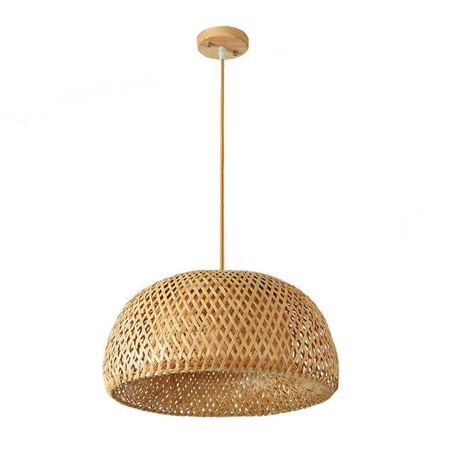 Junips | Finn Bamboo Pendant Light – Handcrafted Rattan & Bamboo Light with Southeast Asian Charm
