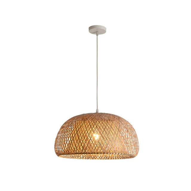 Junips | Finn Bamboo Pendant Light – Handcrafted Rattan & Bamboo Light with Southeast Asian Charm