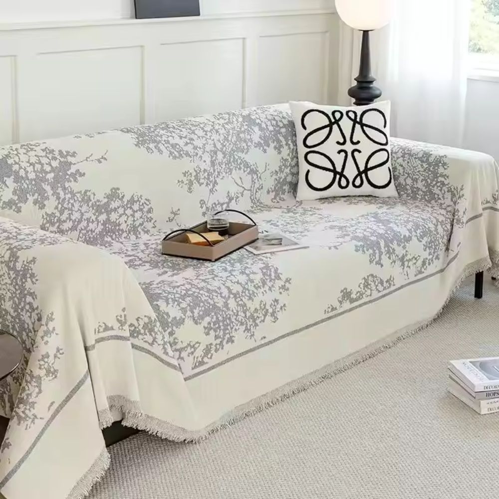 Junips | Chenille Flowerfield Sofa Cover