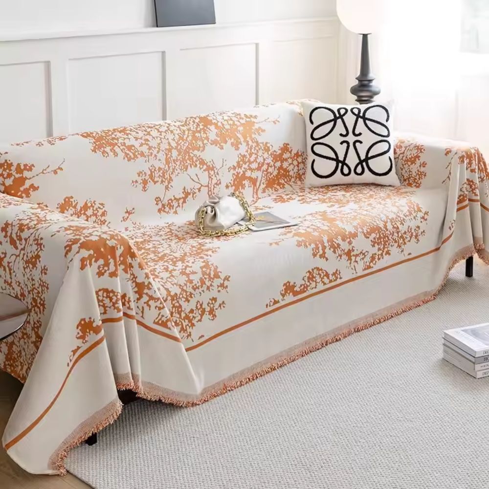 Junips | Chenille Flowerfield Sofa Cover