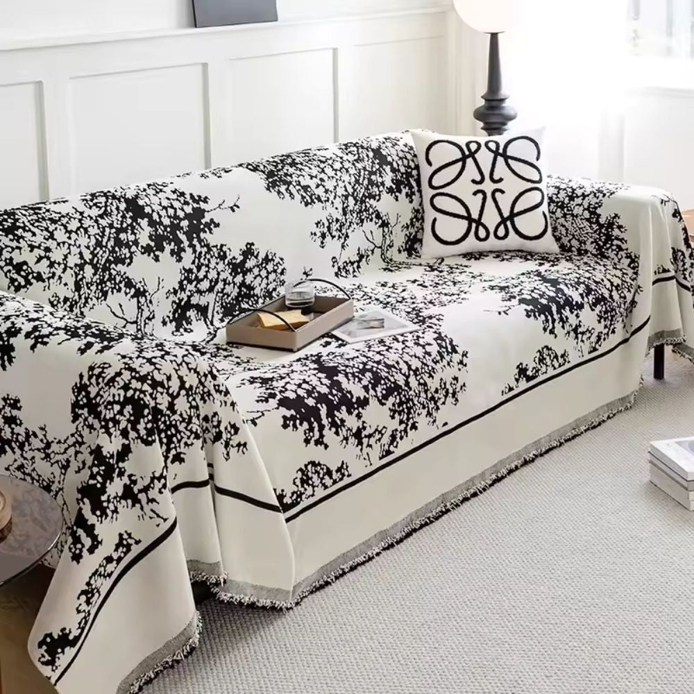 Junips | Chenille Flowerfield Sofa Cover