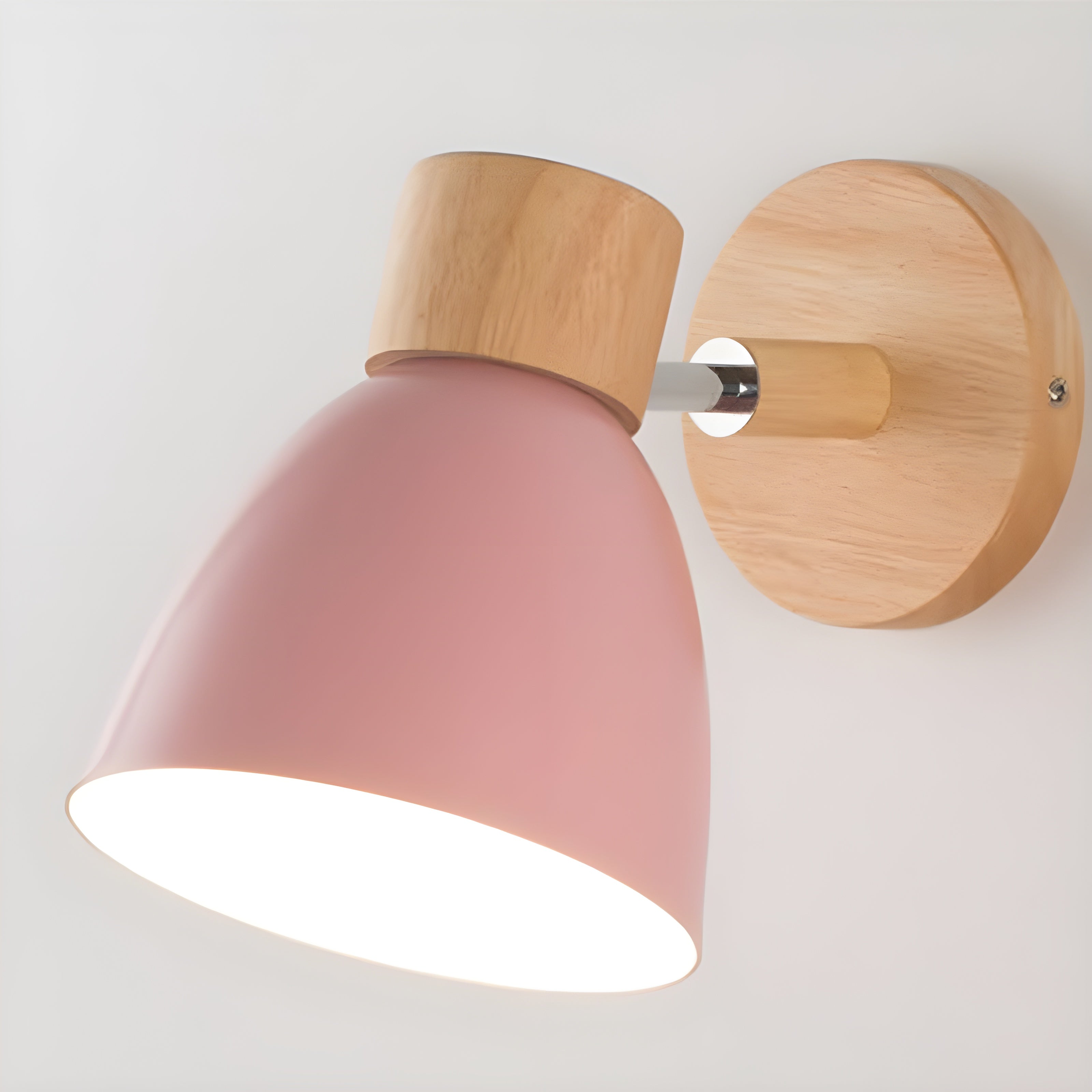Junips | Wood Nordic Wall Lamp with Switch for the Bedroom