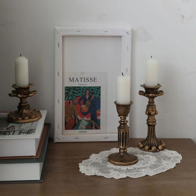 Junips | AuricGlow – Rustic Candle Holder with Elegant Luxury for a Timeless Look