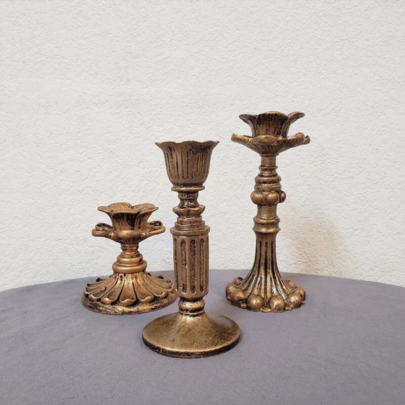 Junips | AuricGlow – Rustic Candle Holder with Elegant Luxury for a Timeless Look