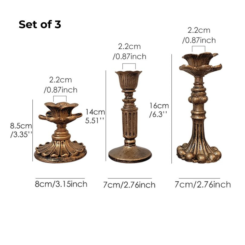 Junips | AuricGlow – Rustic Candle Holder with Elegant Luxury for a Timeless Look