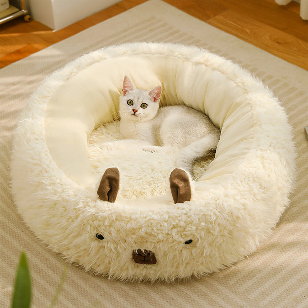 Junips | Alpaca-shaped, fluffy, warm, detachable dog and cat bed