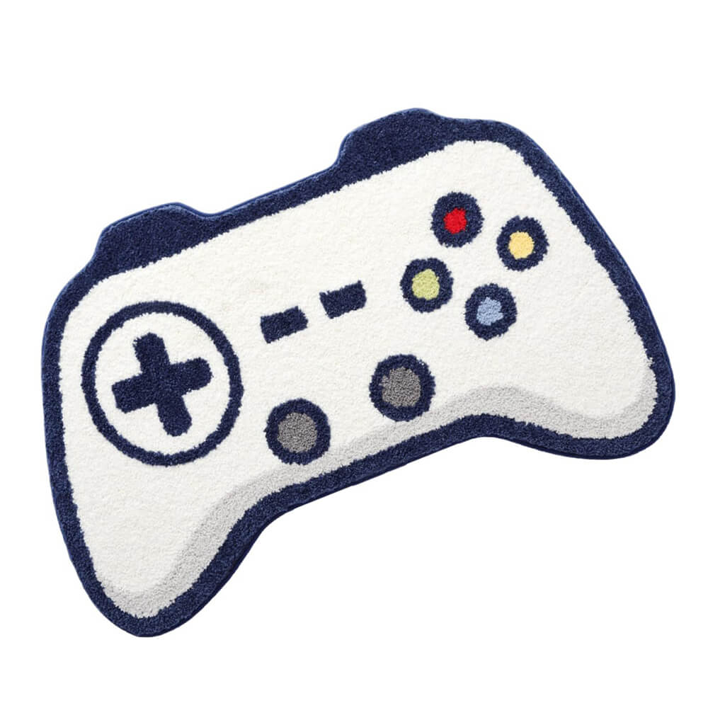 Junips | Game controller-shaped faux cashmere printed rug