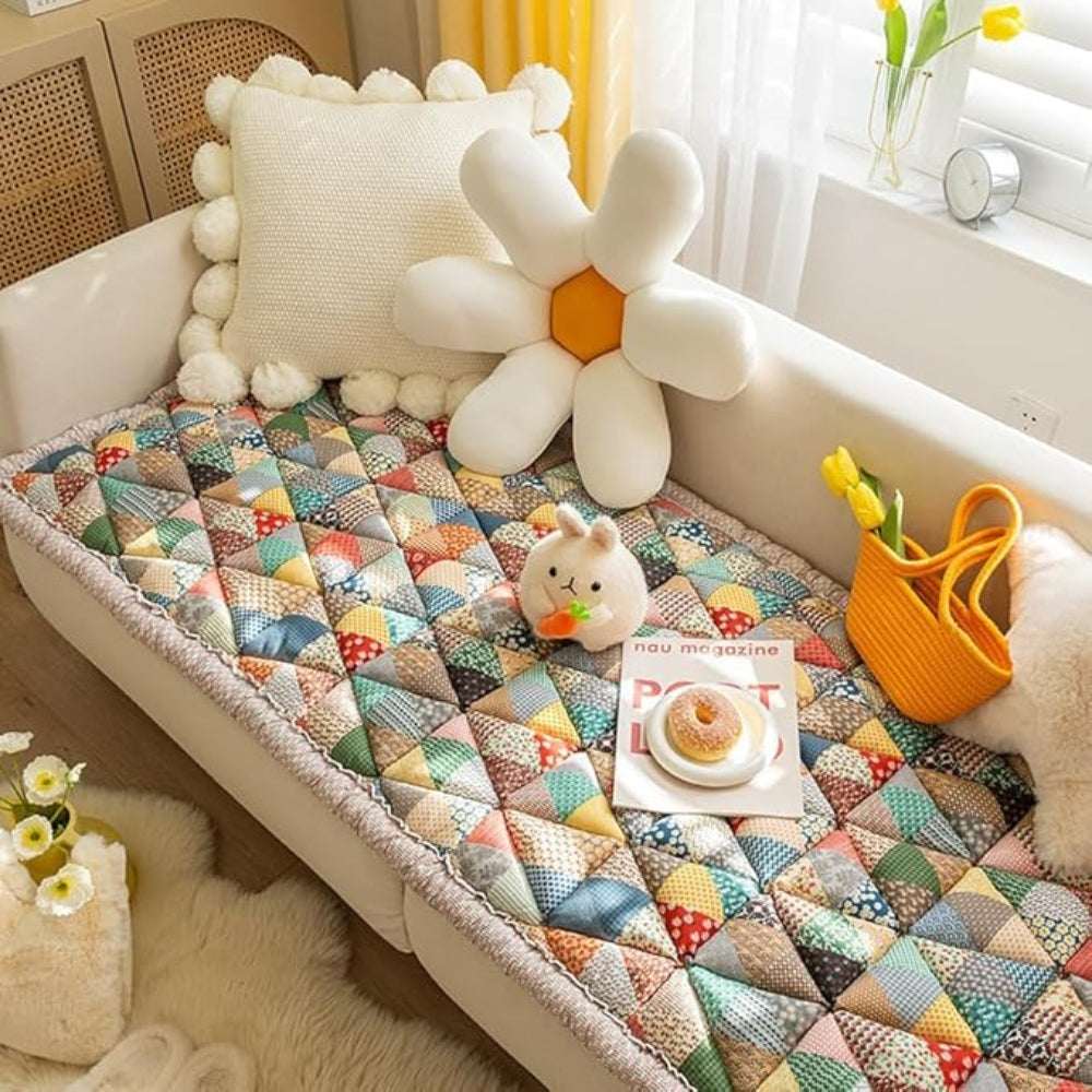 Junips | Colorful Retro Pastoral Style Sofa Cover
