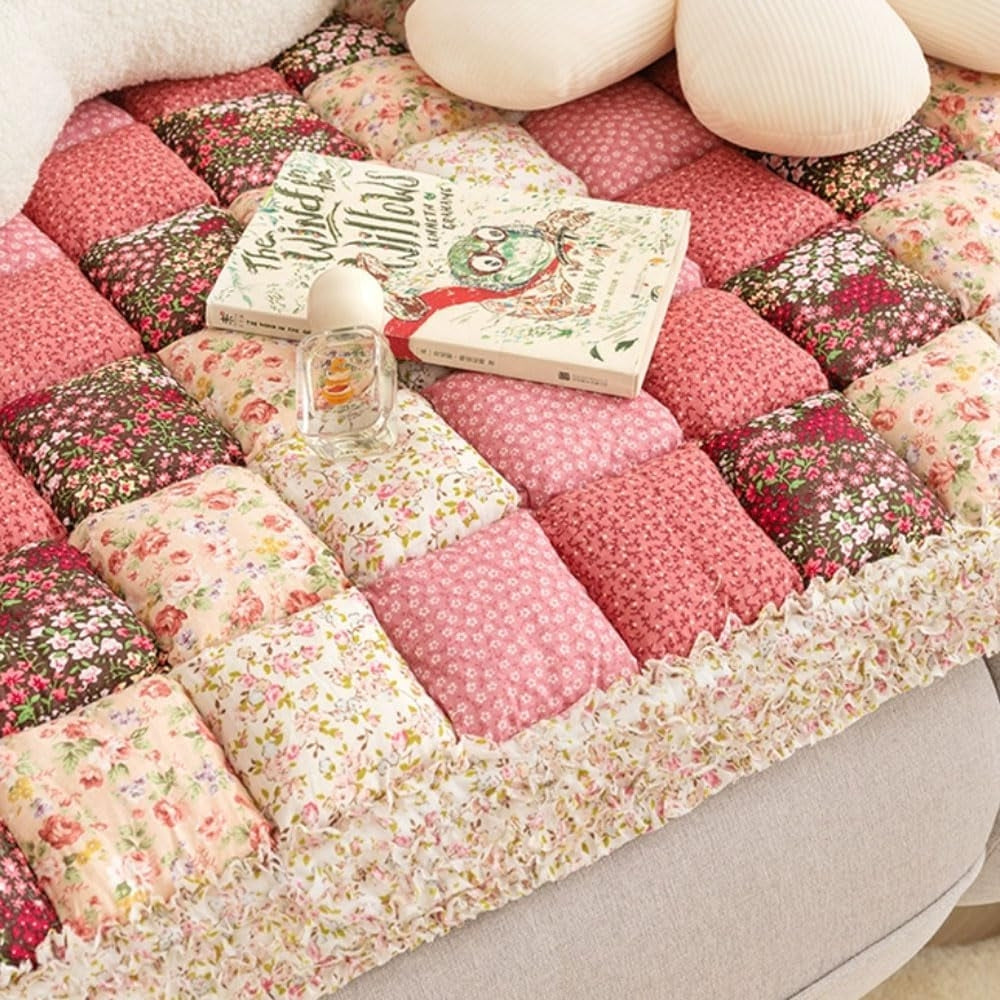 Junips | Colorful Retro Pastoral Style Sofa Cover