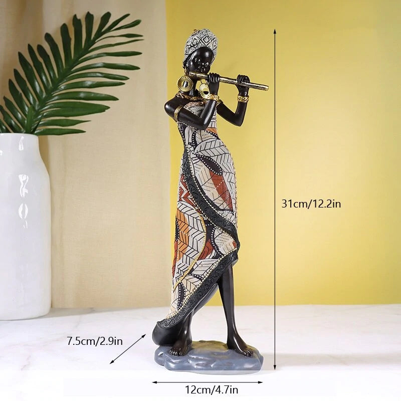 Junips | African Female Musician Sculpture
