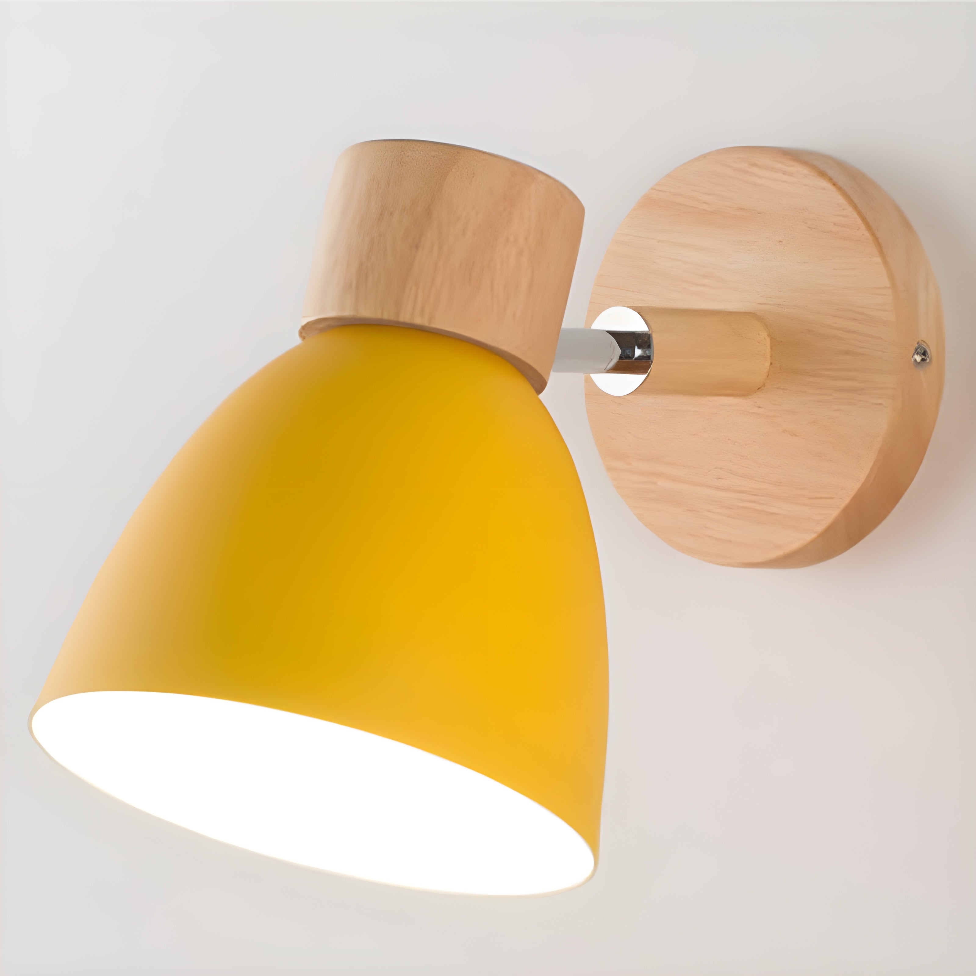 Junips | Wood Nordic Wall Lamp with Switch for the Bedroom