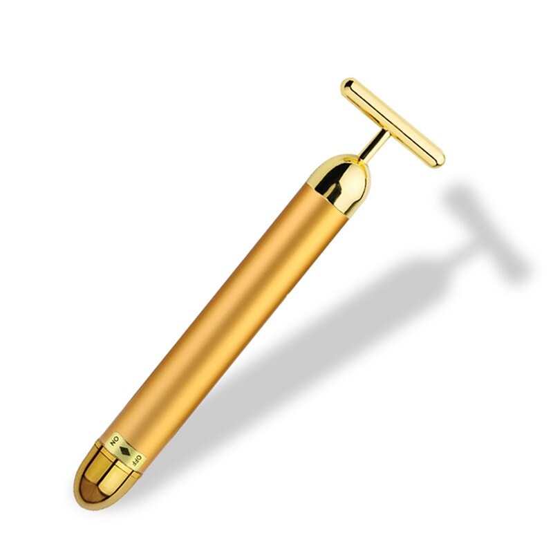 Junips | Energy 24K Gold T Beauty Bar Facial Roller Massager