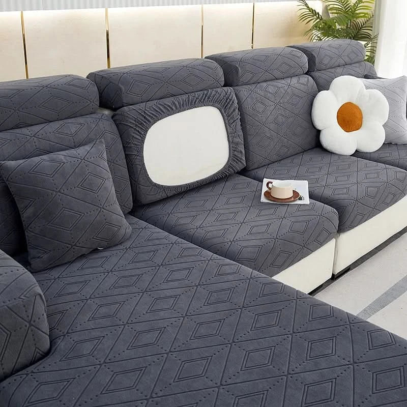 Junips | SlipBliss - Elegant Jacquard Non-Slip Sofa Cover