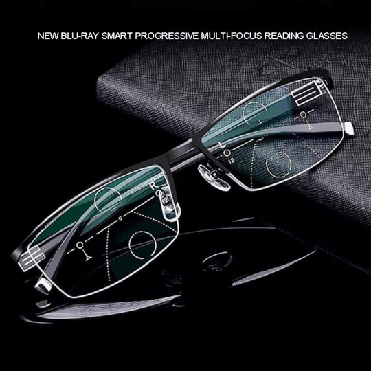 Junips | German Progressive Glasses | Multi-Focus, Photochromic & Blue Light Protection