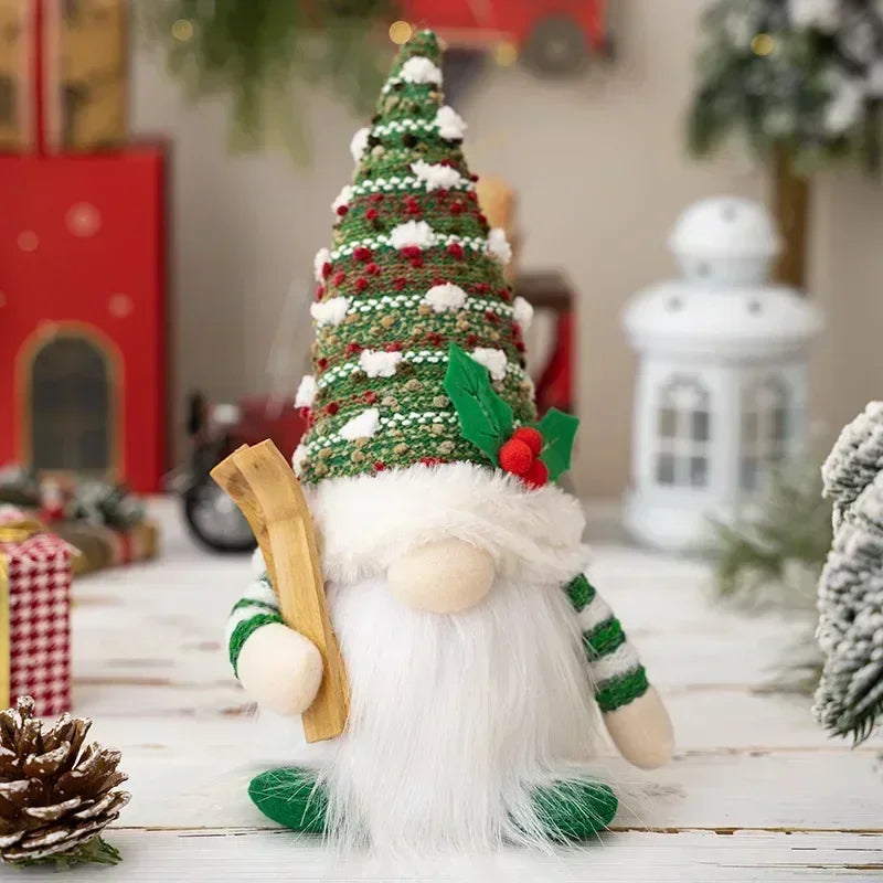 Junips | Christmas Gnome Decoration | LED Night Light | Warm Glow Holiday Ornament