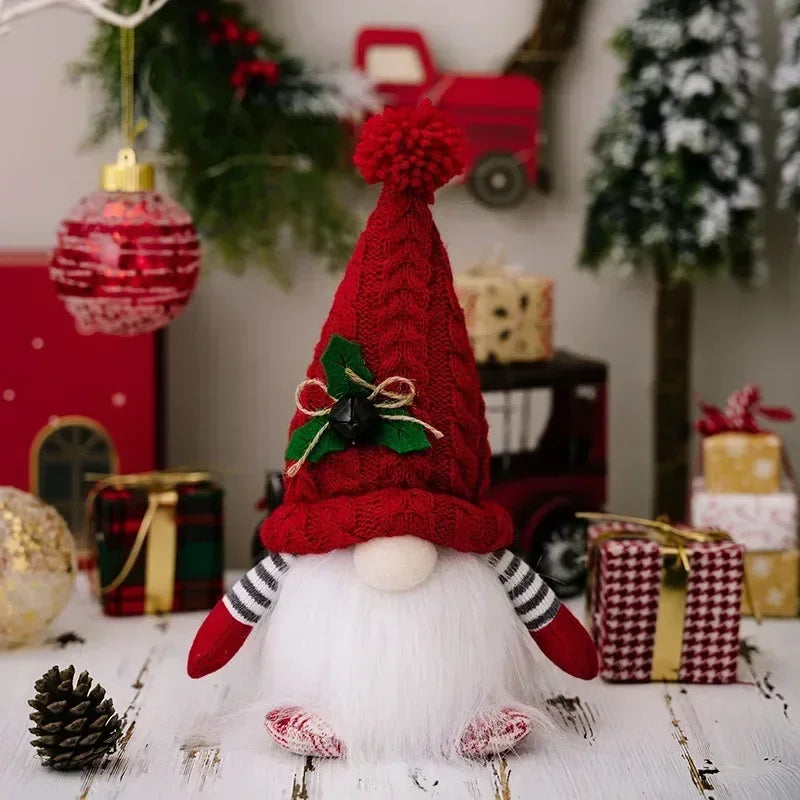 Junips | Christmas Gnome Decoration | LED Night Light | Warm Glow Holiday Ornament
