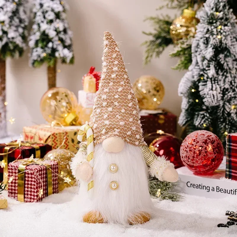 Junips | Christmas Gnome Decoration | LED Night Light | Warm Glow Holiday Ornament