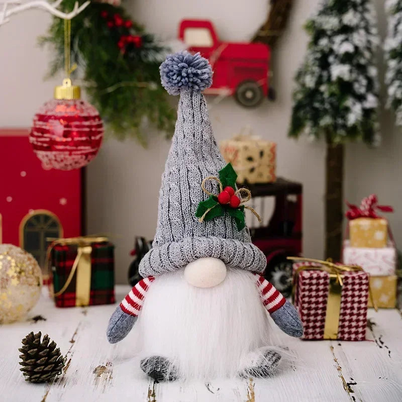 Junips | Christmas Gnome Decoration | LED Night Light | Warm Glow Holiday Ornament