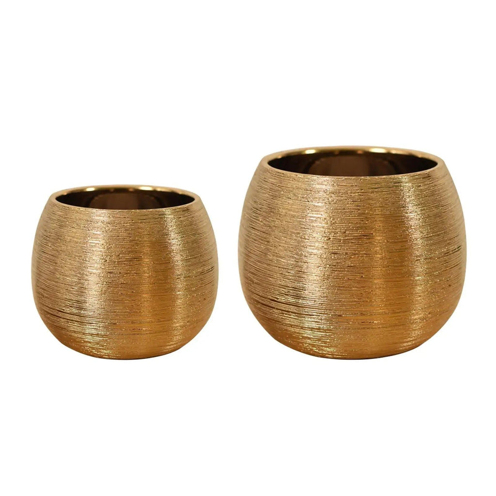 Junips | Gold-coated flower pot