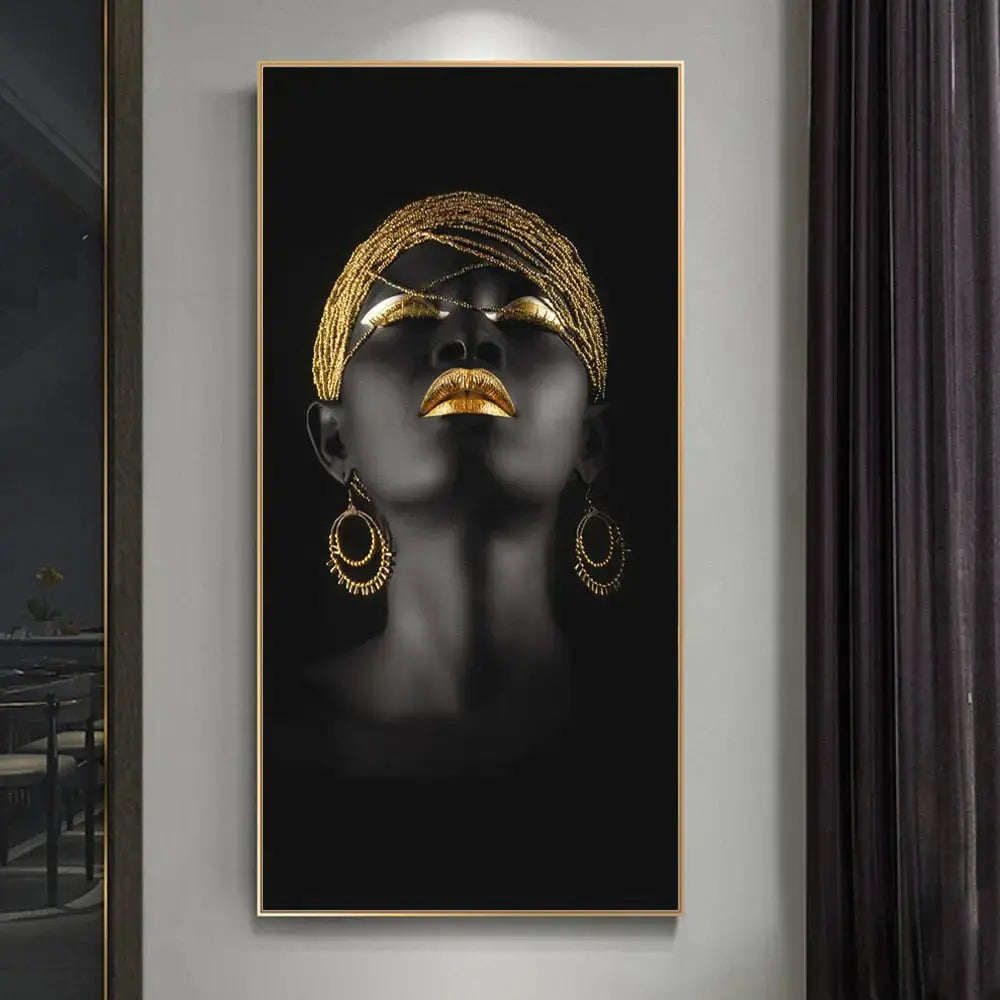 Junips | Golden Lady canvas art