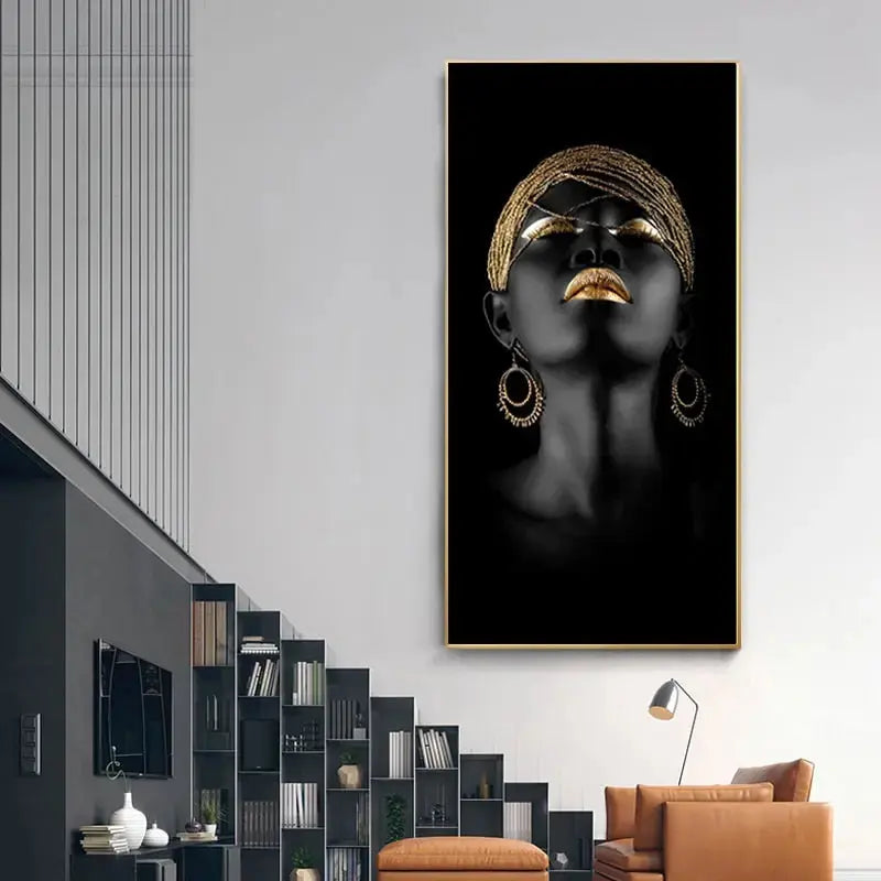 Junips | Golden Lady canvas art