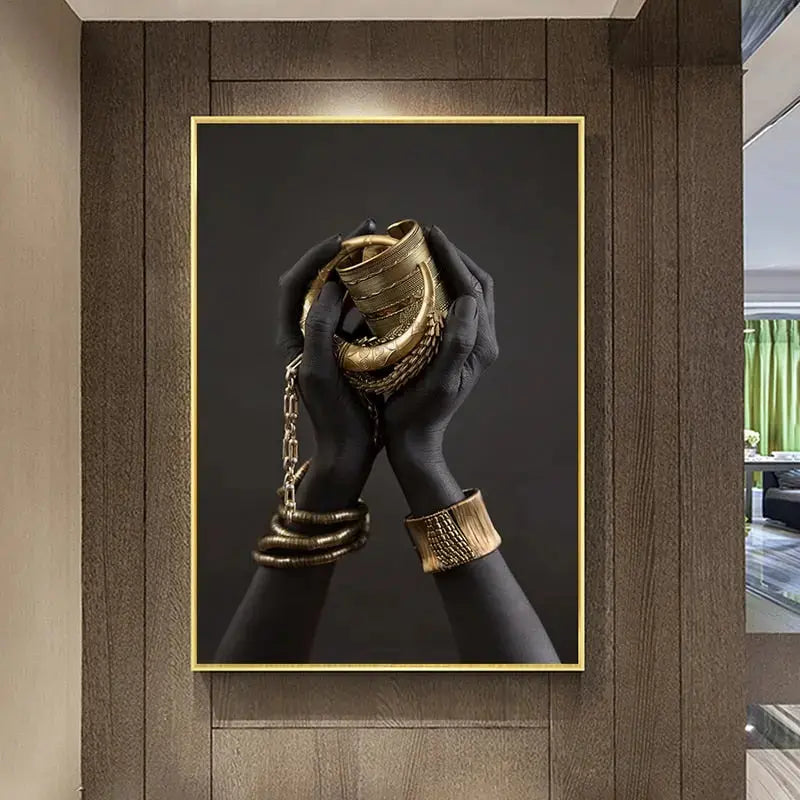 Junips | Golden Lady canvas art