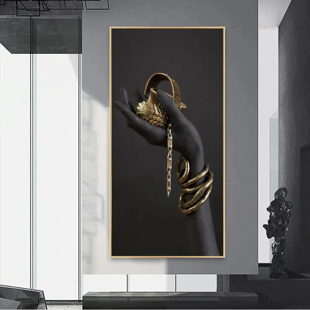 Junips | Golden Lady canvas art