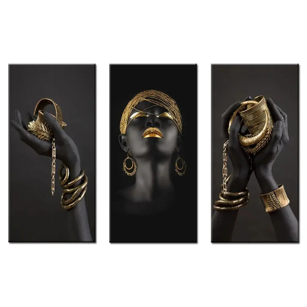 Junips | Golden Lady canvas art
