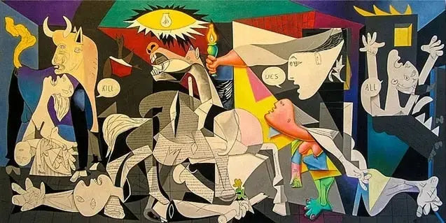 Junips | Guernica by Pablo Picasso | High-Definition Cotton Canvas Art Print | Tear-Resistant Unframed Wall Decor