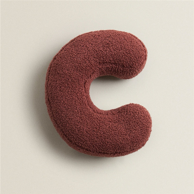 Junips | Alphabet Letter Fleece Pillow
