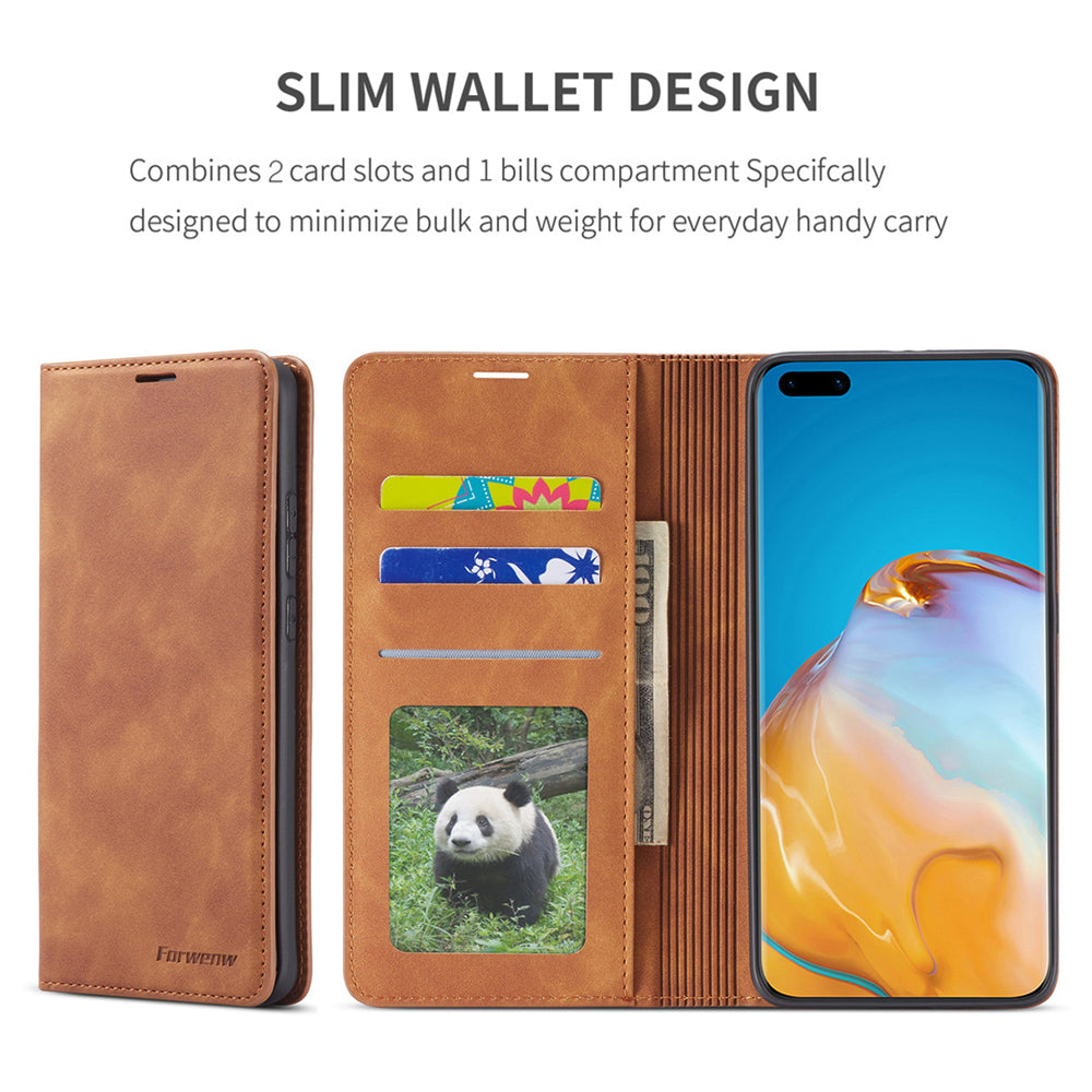 Junips | Huawei Case: Magnetic Leather Bag for Stylish Protection