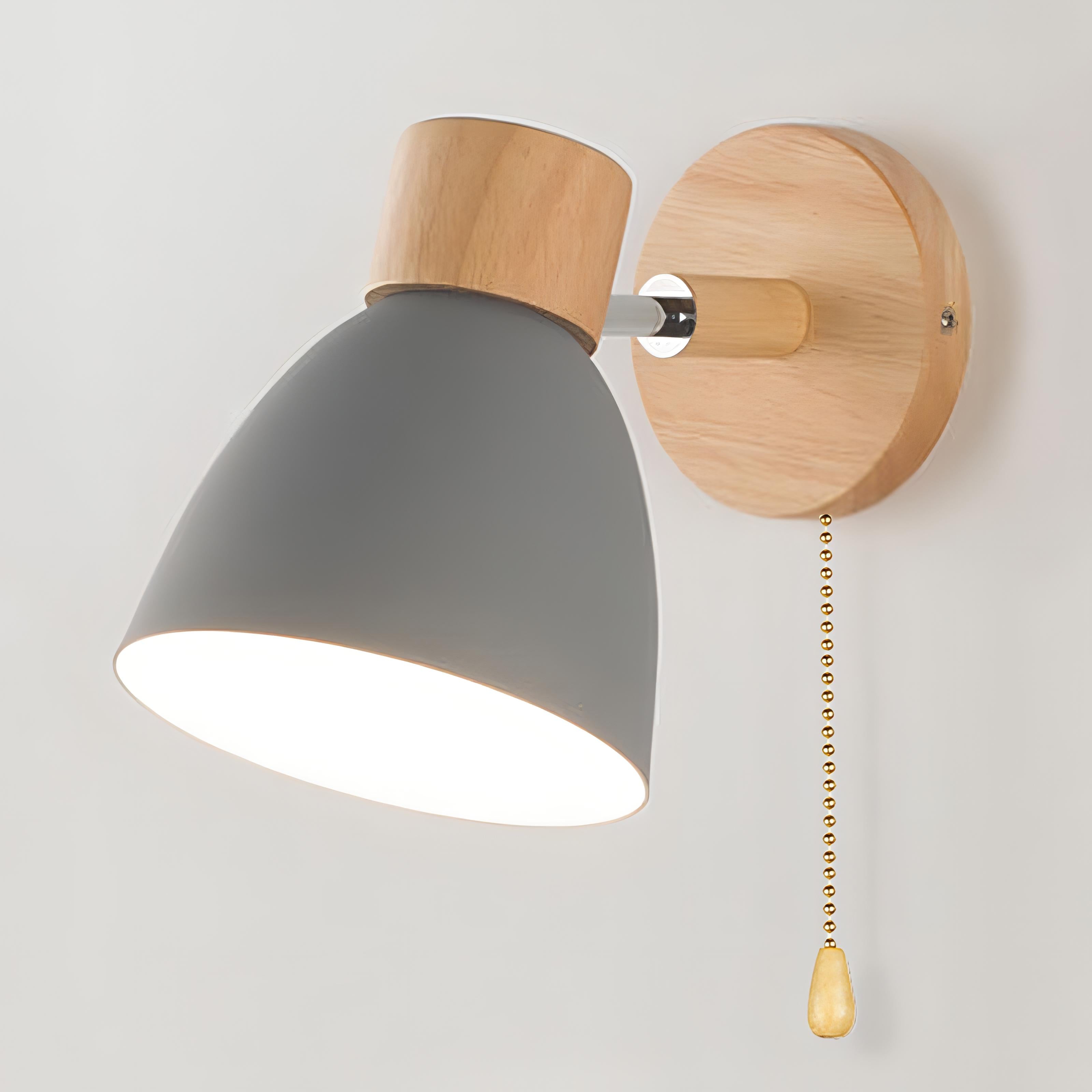 Junips | Nordic-modern hanging switch wall lamp made of wood