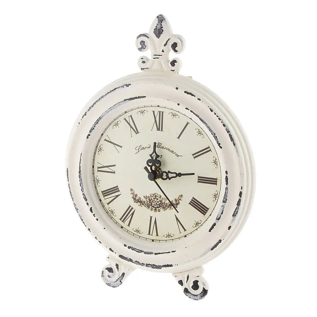 Junips | Vintage Wooden Style Table Clock with Alarm