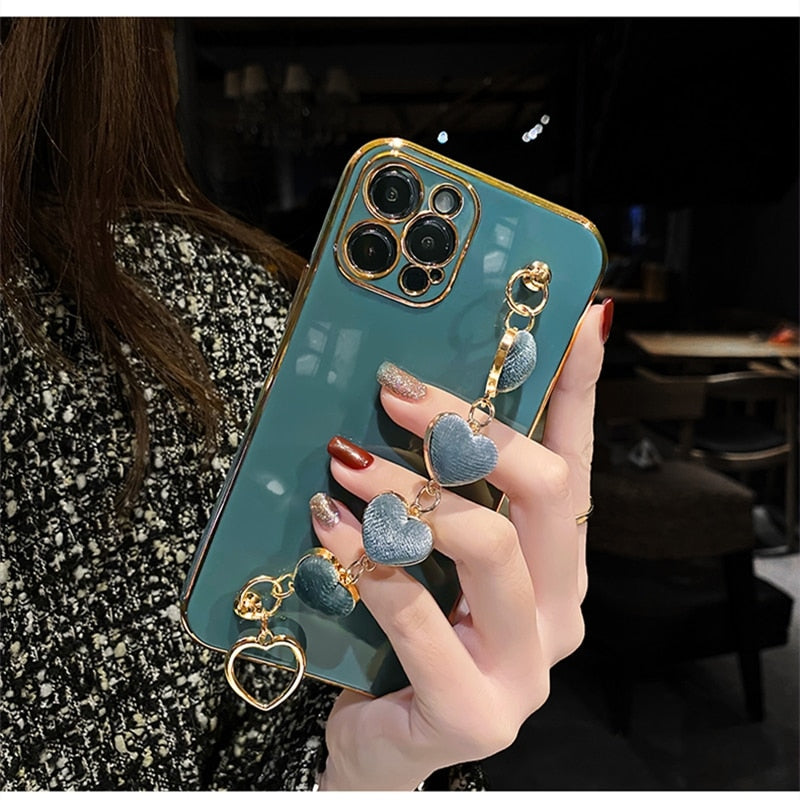 Junips | Precious Metal Heart iPhone Case