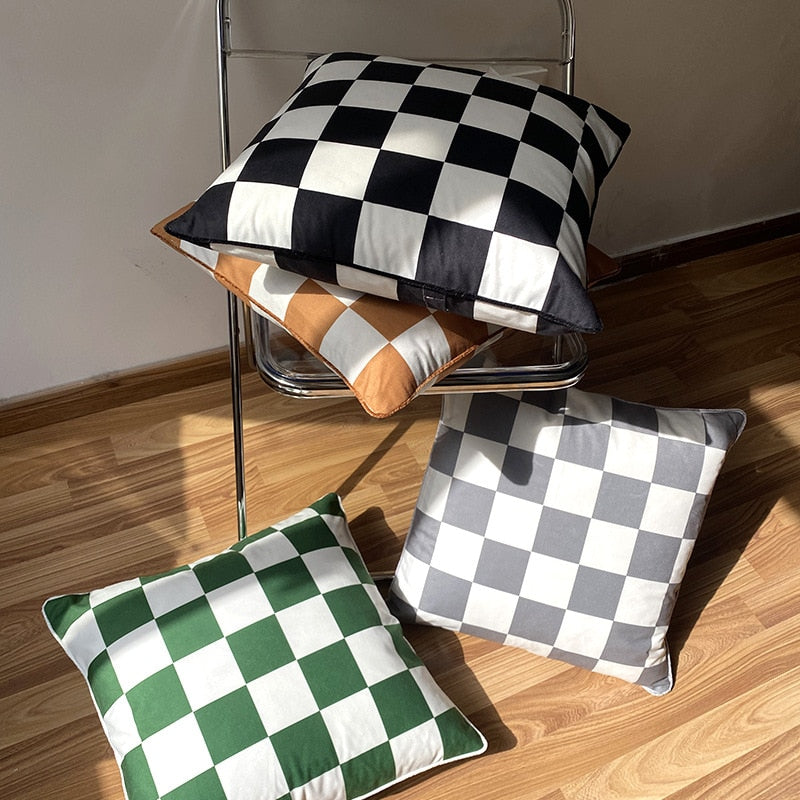 Junips | Mattes Checkerboard Pillowcase