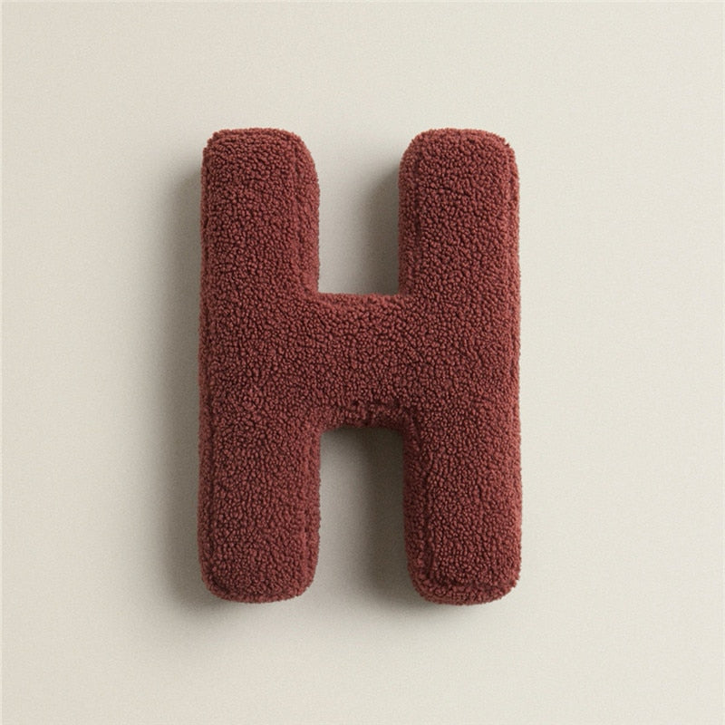 Junips | Alphabet Letter Fleece Pillow