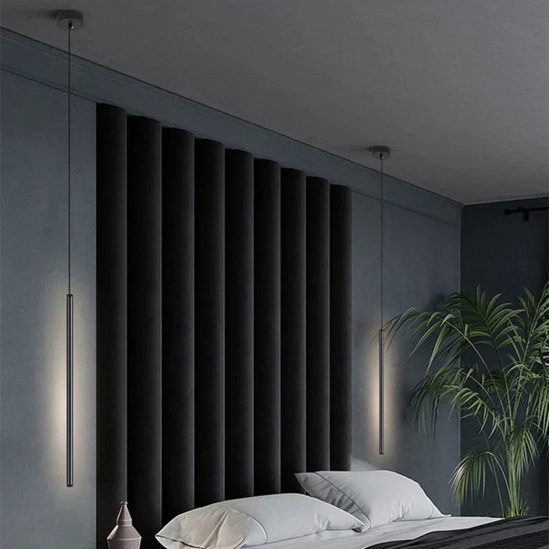 Junips | Nordic LED Pendant Light: Minimalist design with creative lines, perfect for the bedroom, dining area
