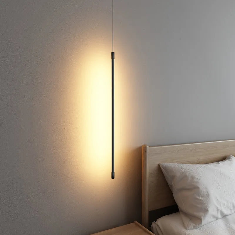 Junips | Nordic LED Pendant Light: Minimalist design with creative lines, perfect for the bedroom, dining area