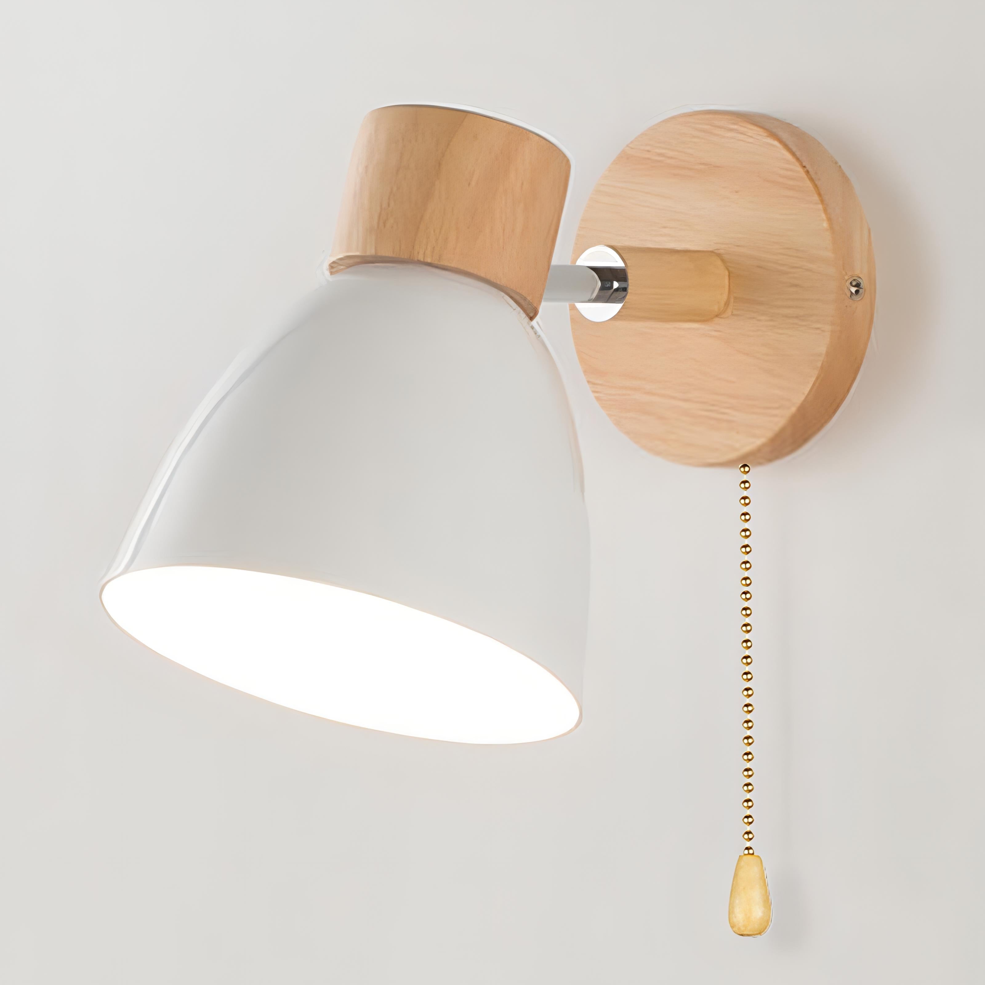 Junips | Nordic-modern hanging switch wall lamp made of wood