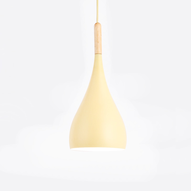 Junips | Talon - Modern Drop-Shaped Wooden Pendant Light Scandinavian Ceiling Light