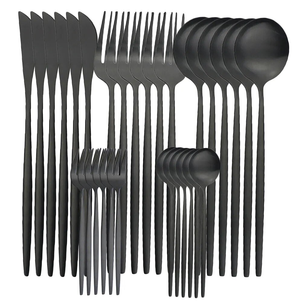 Junips | High-Quality Stainless Steel Cutlery Set for 6 People - Elegant Cutlery Collection