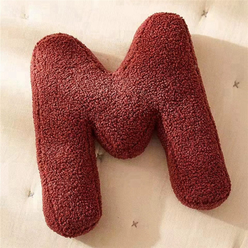 Junips | Alphabet Letter Fleece Pillow