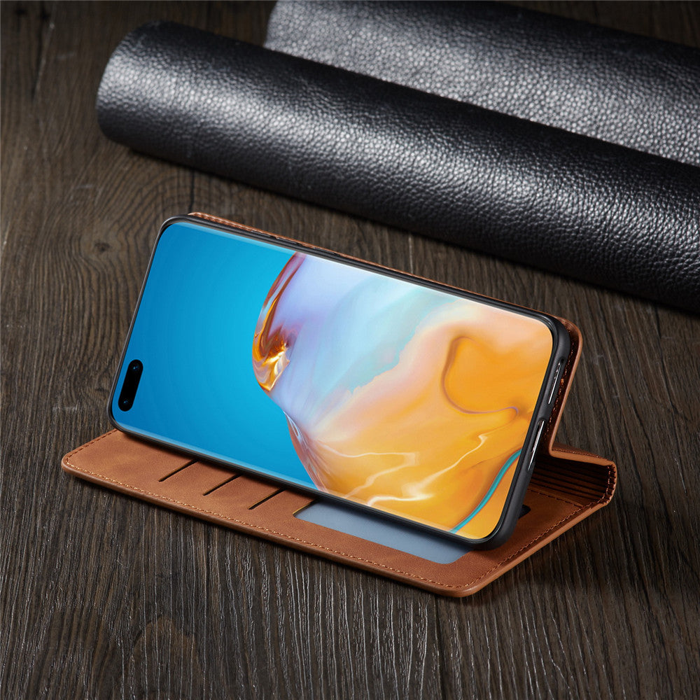 Junips | Huawei Case: Magnetic Leather Bag for Stylish Protection