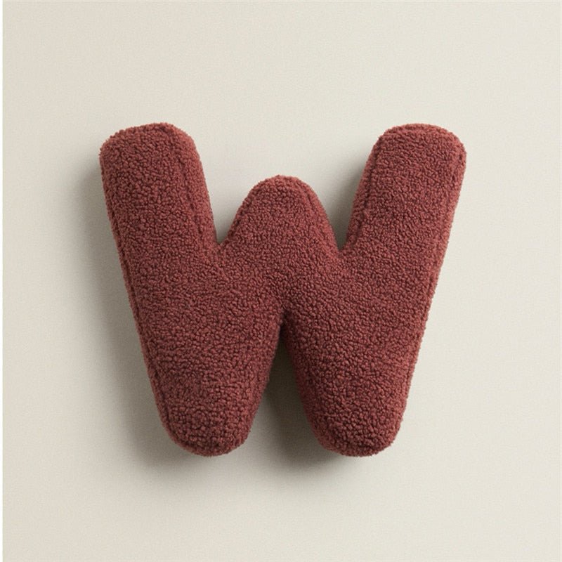 Junips | PlushLetter Pillow - Soft Letter Pillow for Bedroom and Children's Room