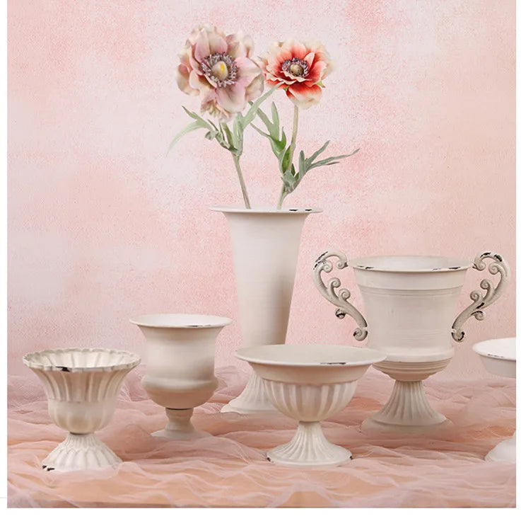 Junips | European Vintage Chalice Vase Made of Iron