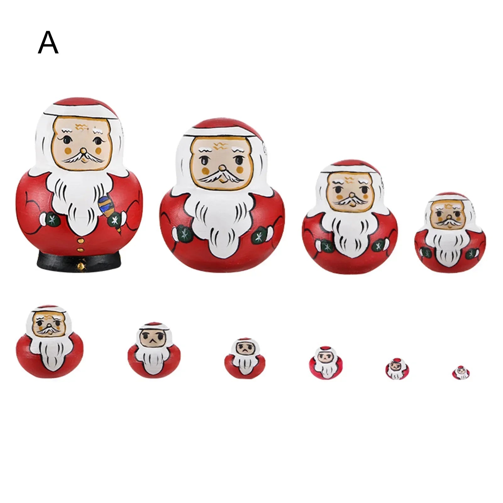 Junips | 10 pieces/set wooden Russian matryoshka dolls