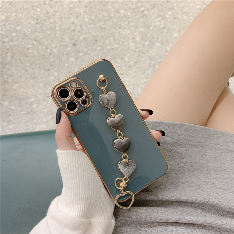 Junips | Precious Metal Heart iPhone Case