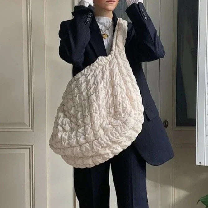 Junips | Cross Quilt X-Large Shoulder Bag